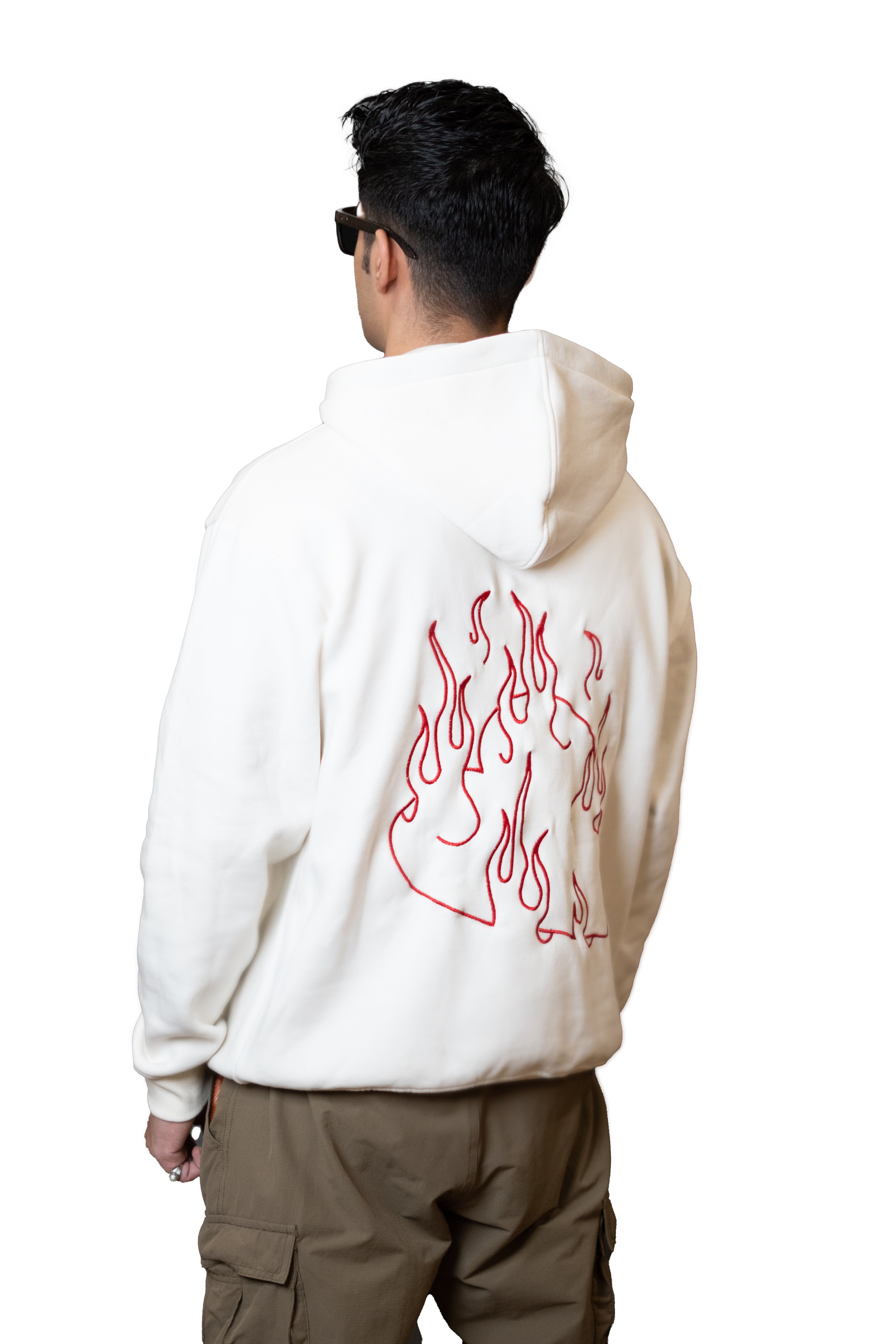 Off White Burning Heart Hoodie