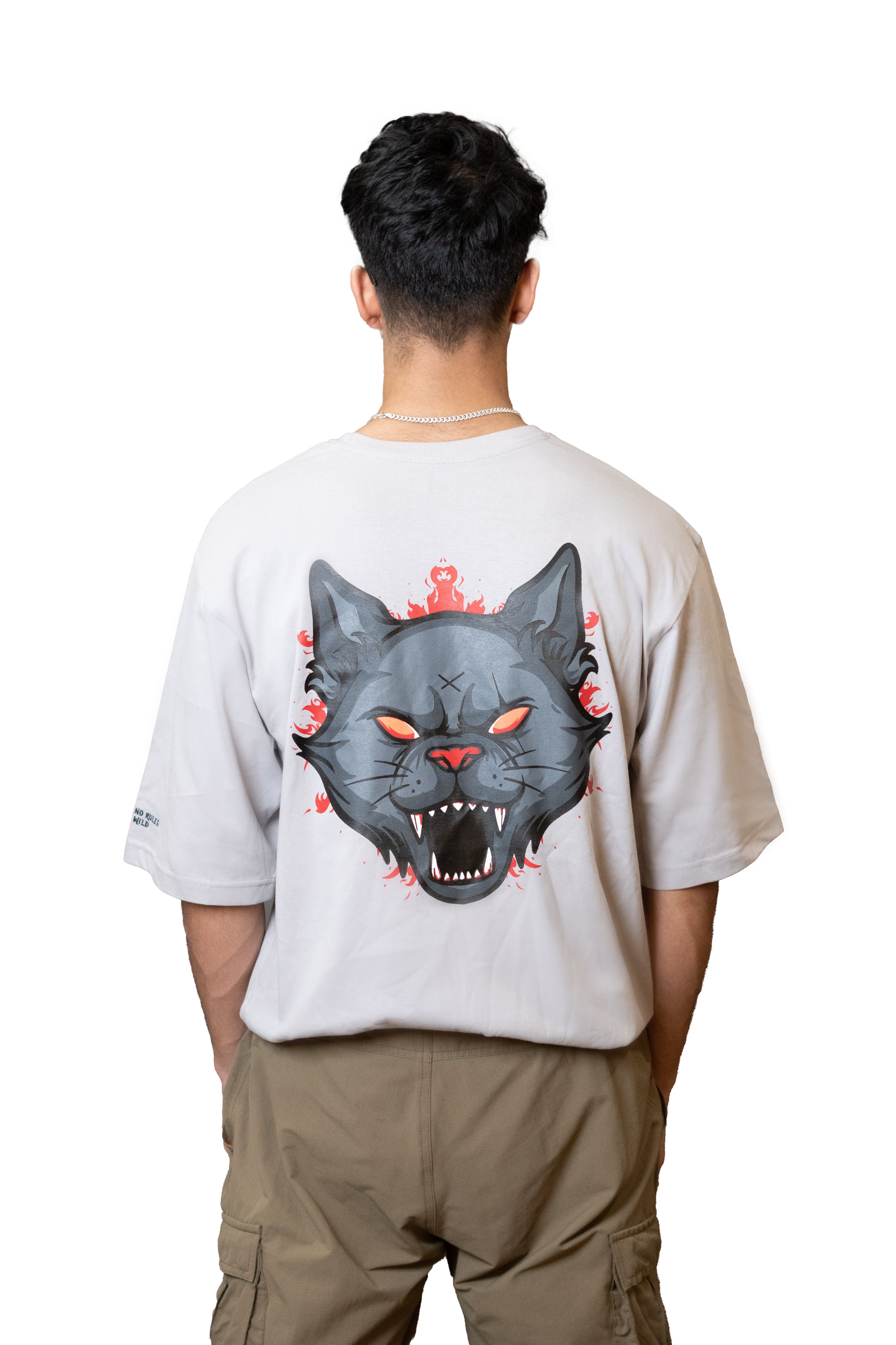 Smoke Grey Wild Wolf Tee