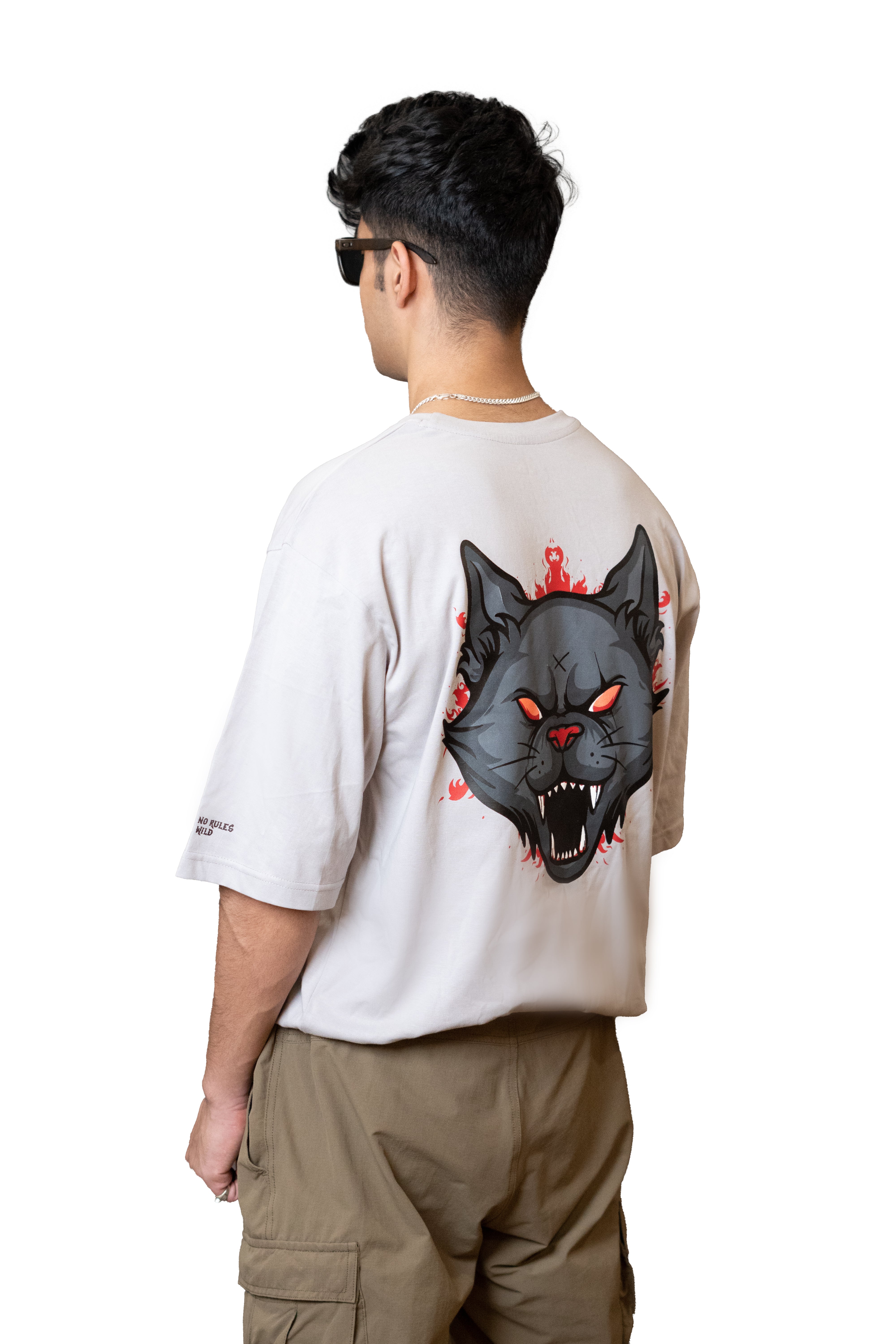 Smoke Grey Wild Wolf Tee